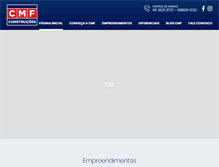 Tablet Screenshot of cmfconstrucoes.com.br